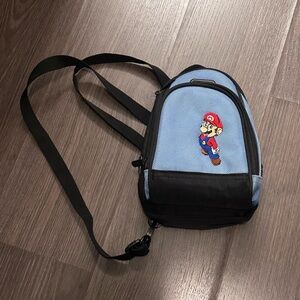 Nintendo DS Mini Backpack / Carry Bag Case  with Embroidered Mario